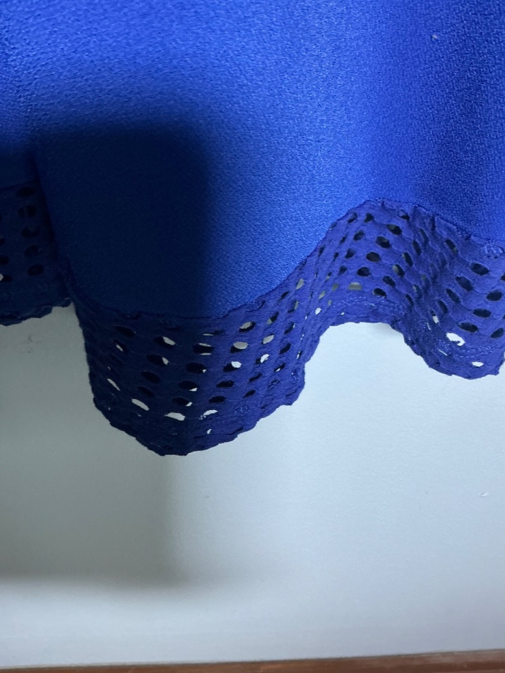 Michael Kors Mix Mesh Royal Blue Dress Size XL - Picture 4 of 7